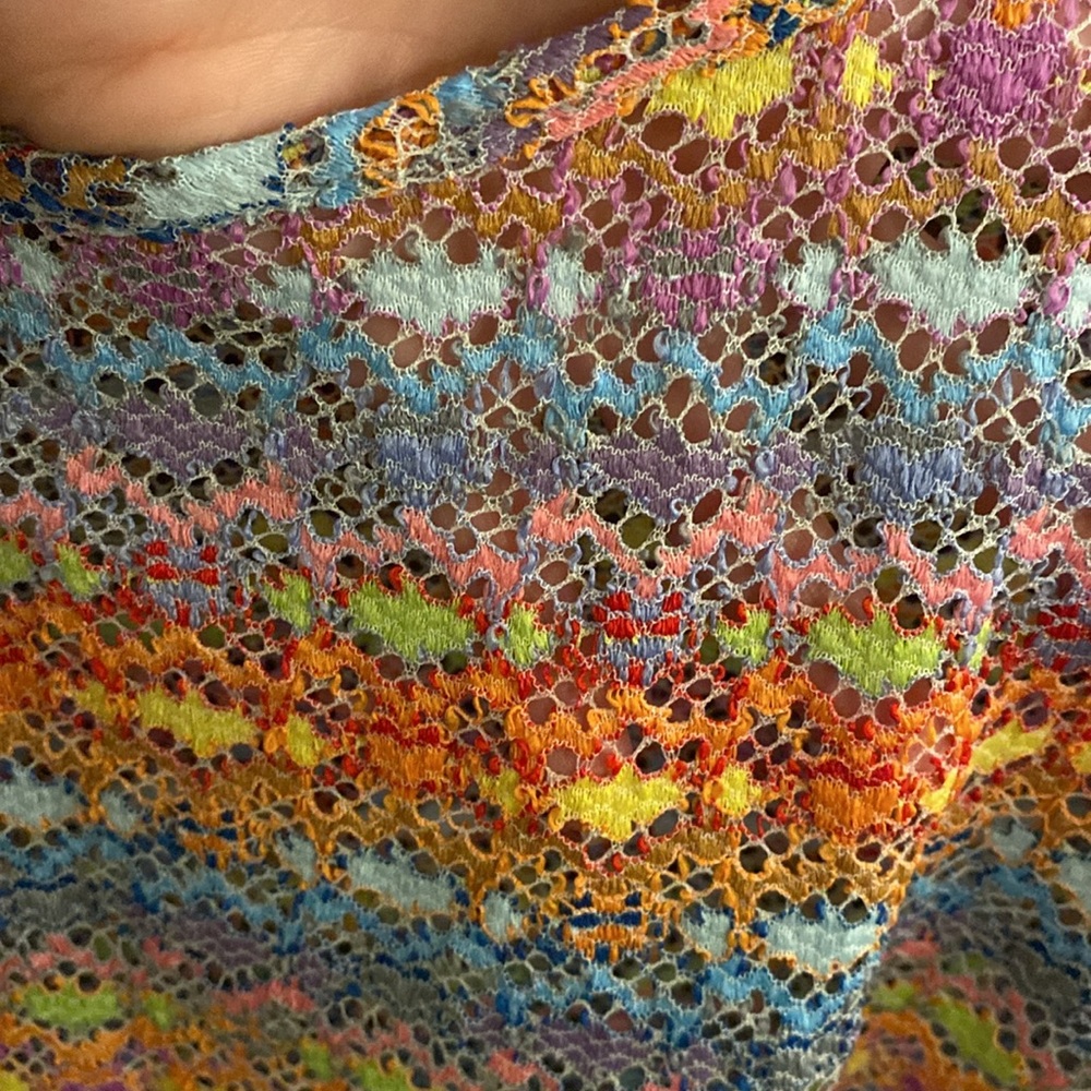 I.ner Beautiful Multi Color Blouse - Picture 4 of 5